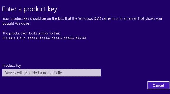 add license key on windows 10