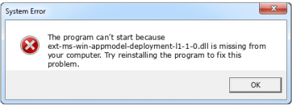 ext-ms-win-appmodel-deployment-l1-1-0.dll file error