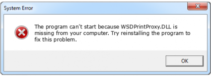 wsdprintproxy.dll file error